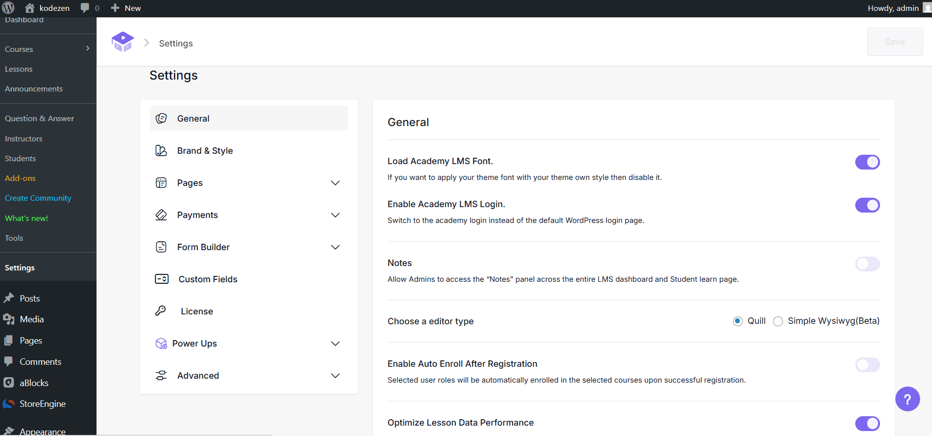 Configure Your Site Settings