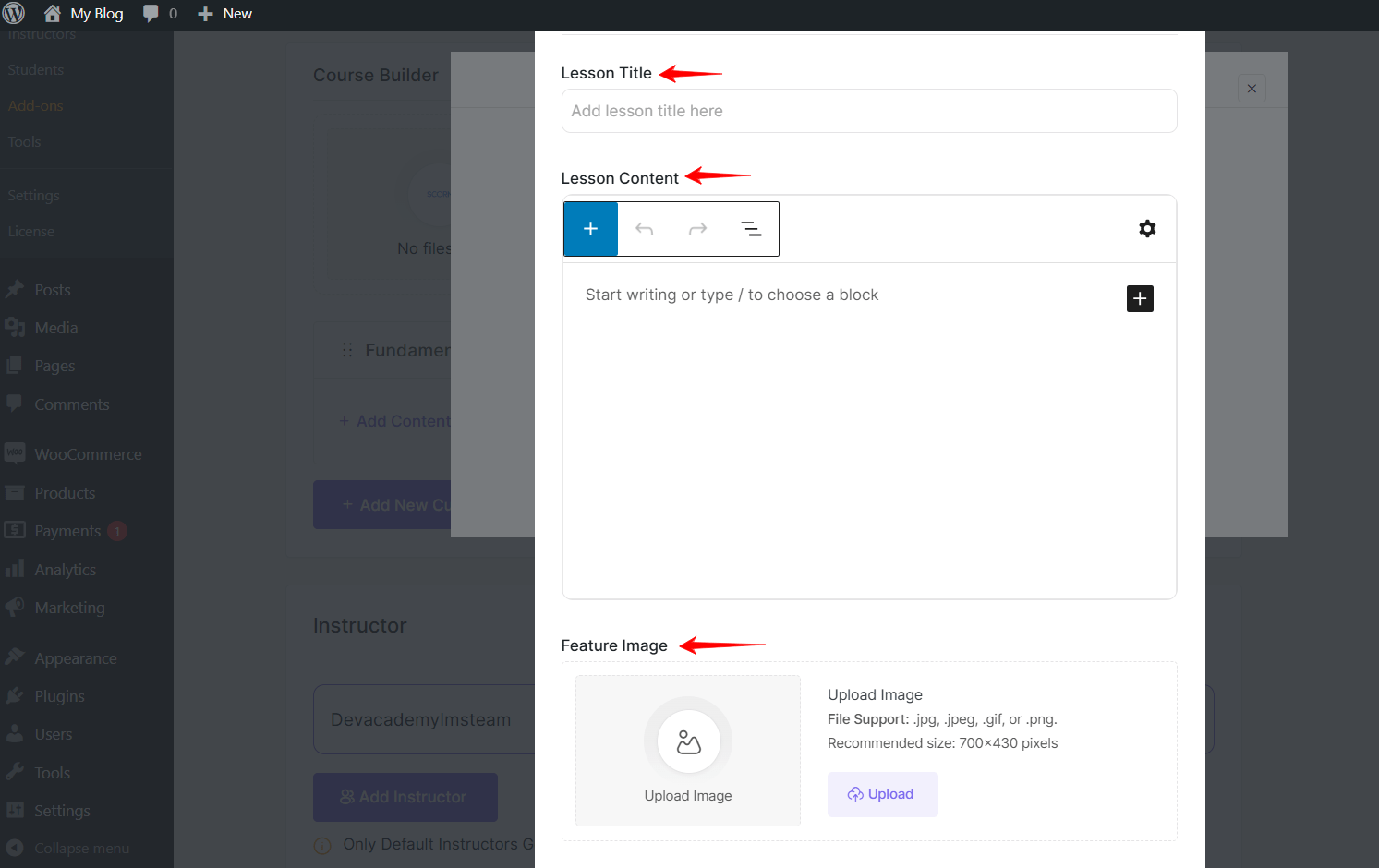 add lesson information 