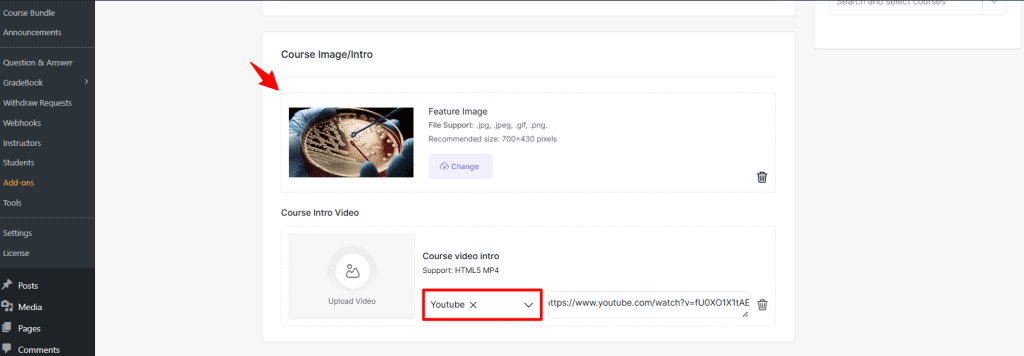 course image and video 