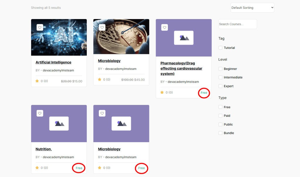 enroll in a free course
