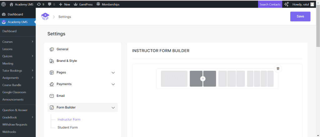 Instructor from Builder