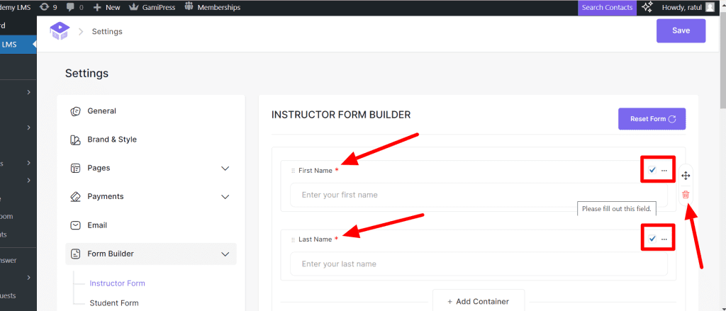 Add Fields to Columns