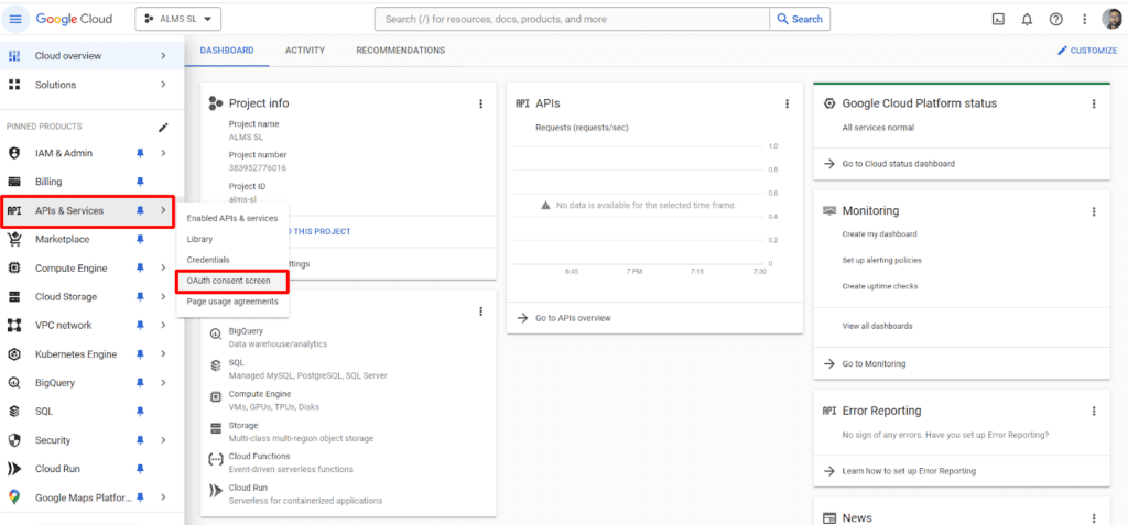 OAuth Consent Screen Setup