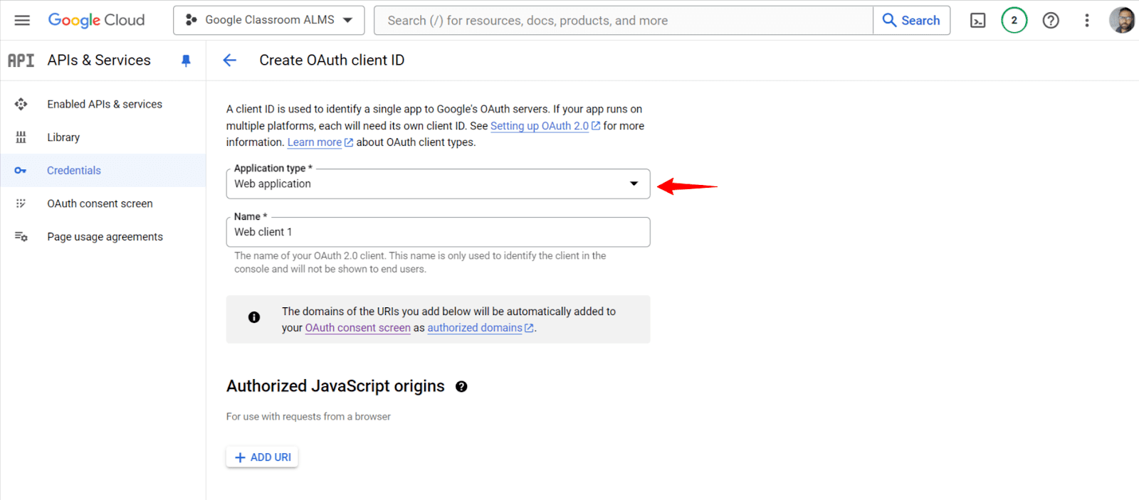 create oauth client id