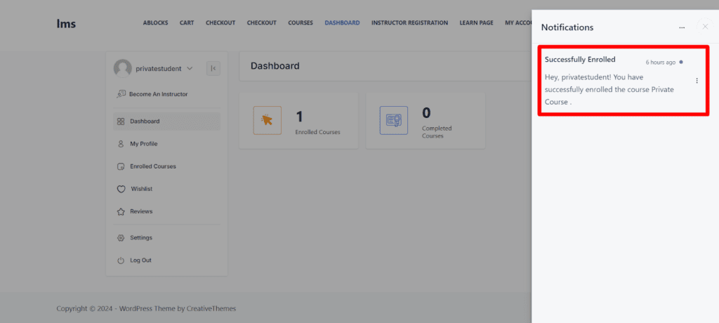 Student Notification