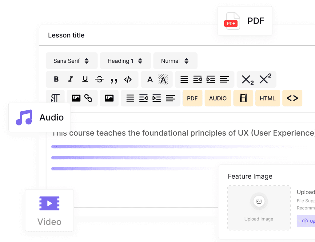 Build and Manage Lessons Seamlessly