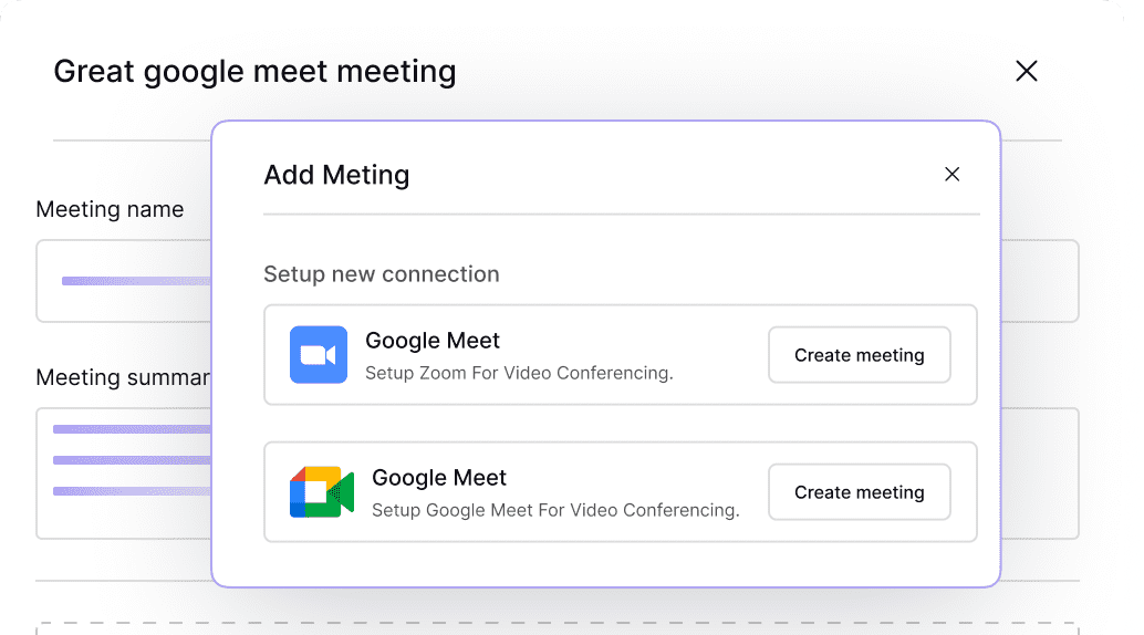 Add Meeting