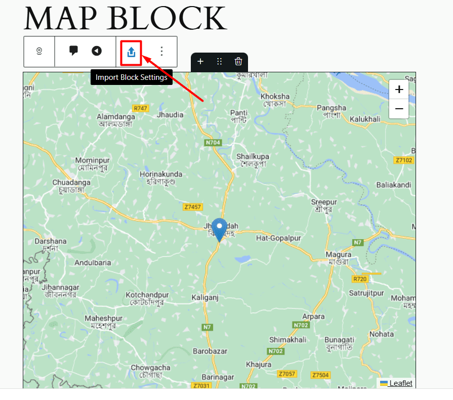 import block settings