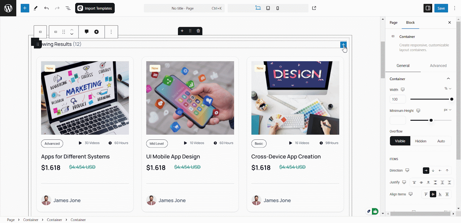 How to Use Academy Course Searchbar Block