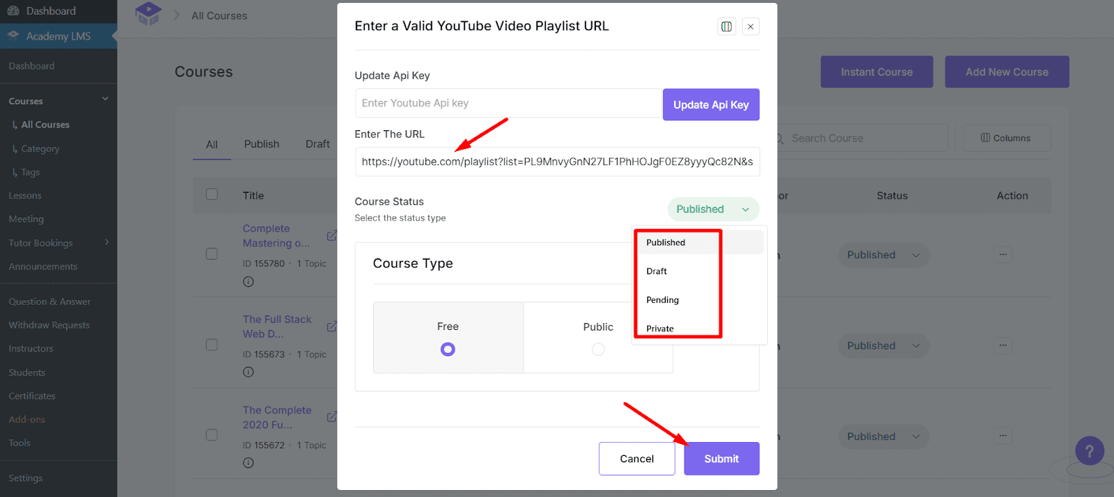 Enter a Valid YouTube Video Playlist URL