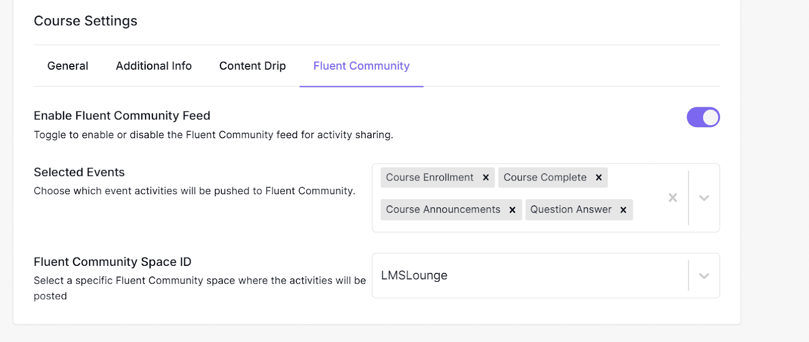 Configure Course Settings
