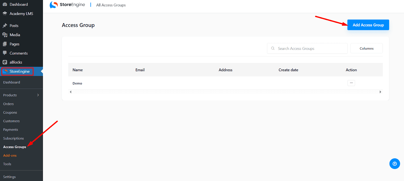 Create an Access Group