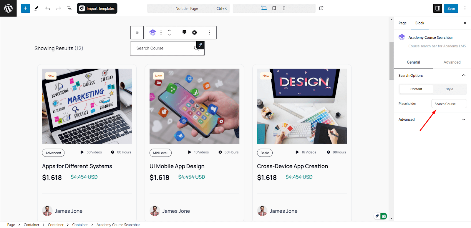 General Customization Options