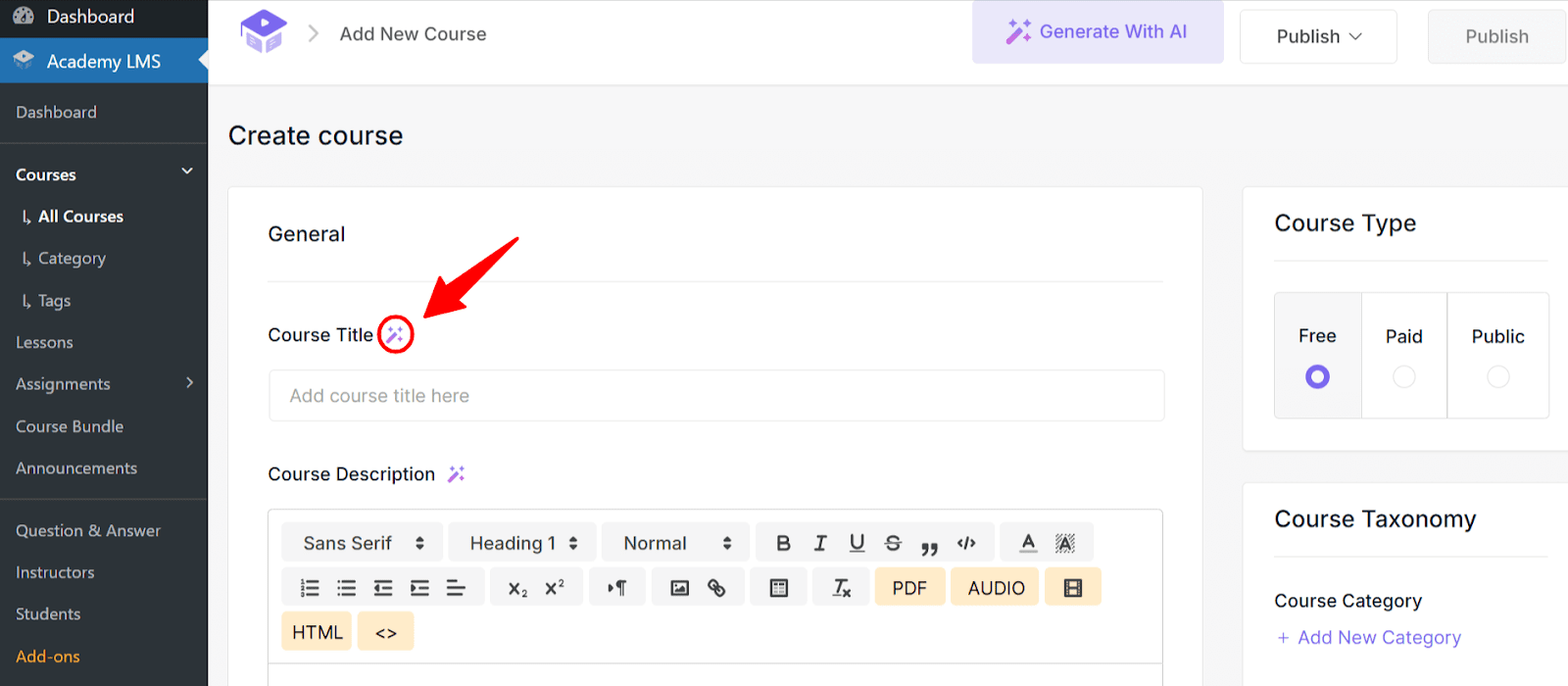 Generate Engaging Course Titles Using AI Studio
