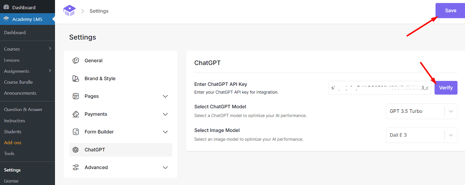 Connect Academy LMS to OpenAI