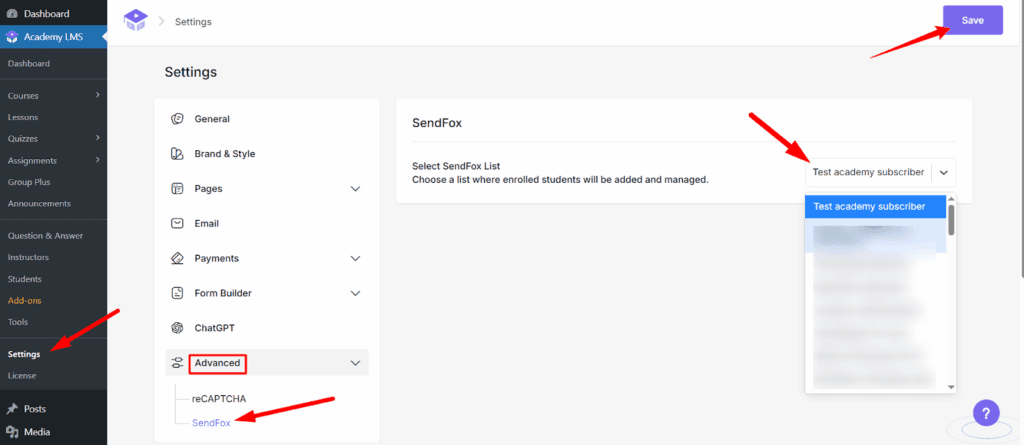 Alternative Path via Settings