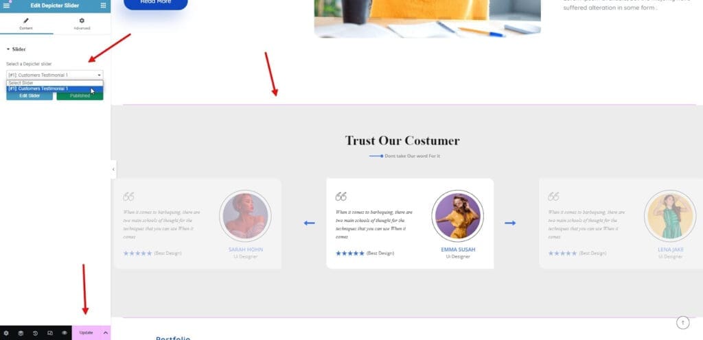 Choose your testimonial