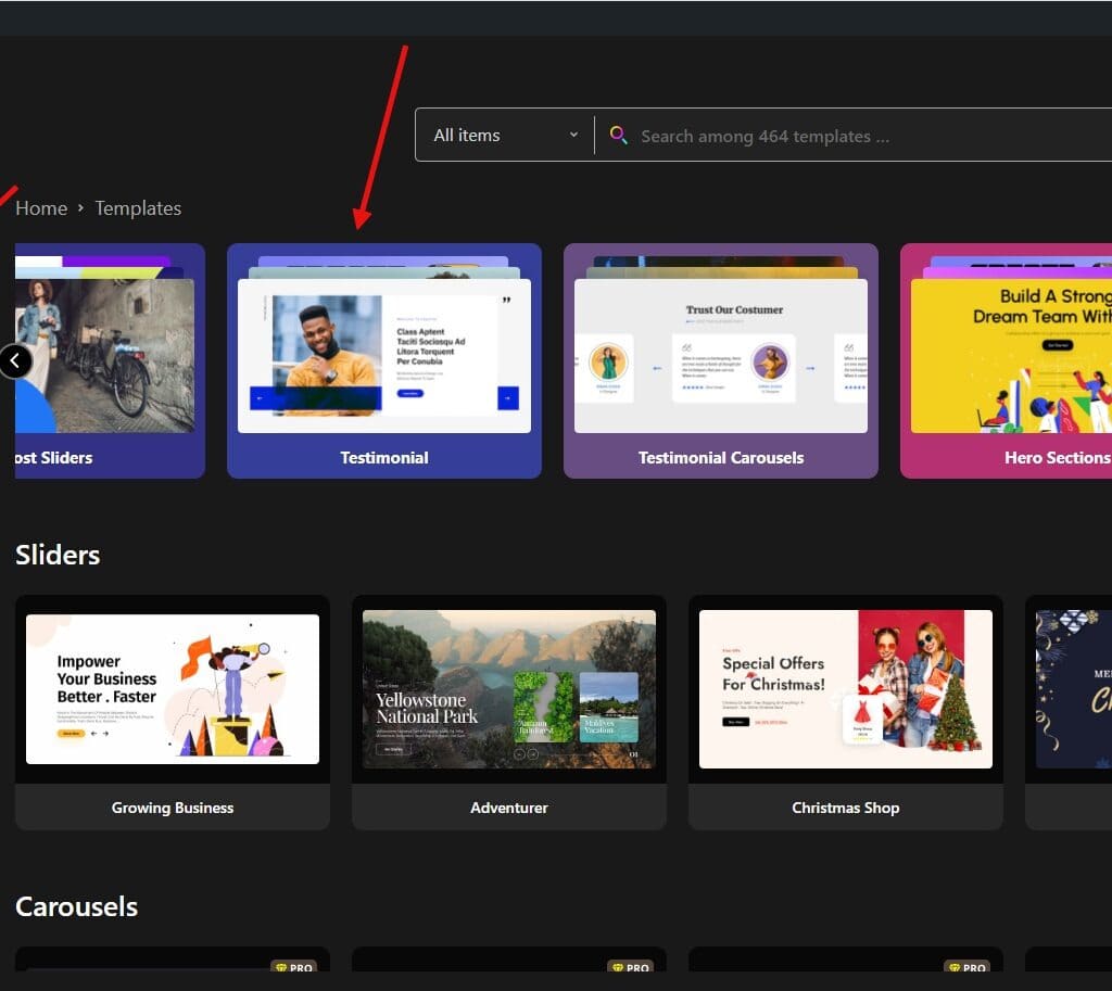 Choosing and Importing a Template