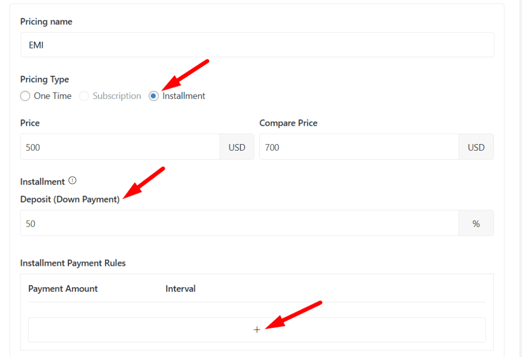 Configuring Installment Pricing for Your Course