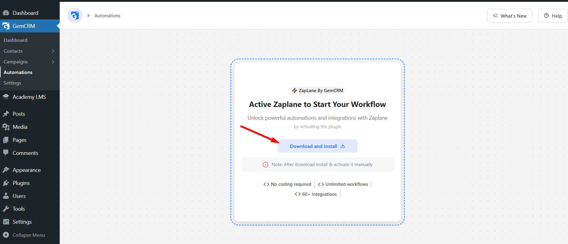 Install Zaplane
