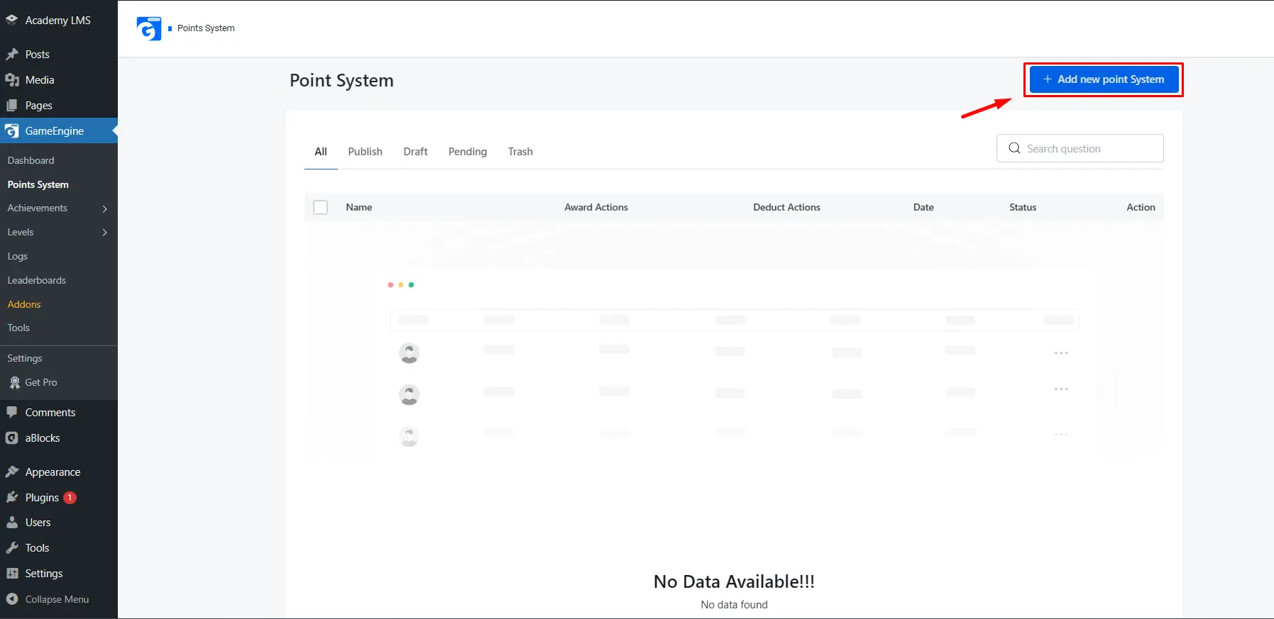 GameEngine Points System GameEngine Points System